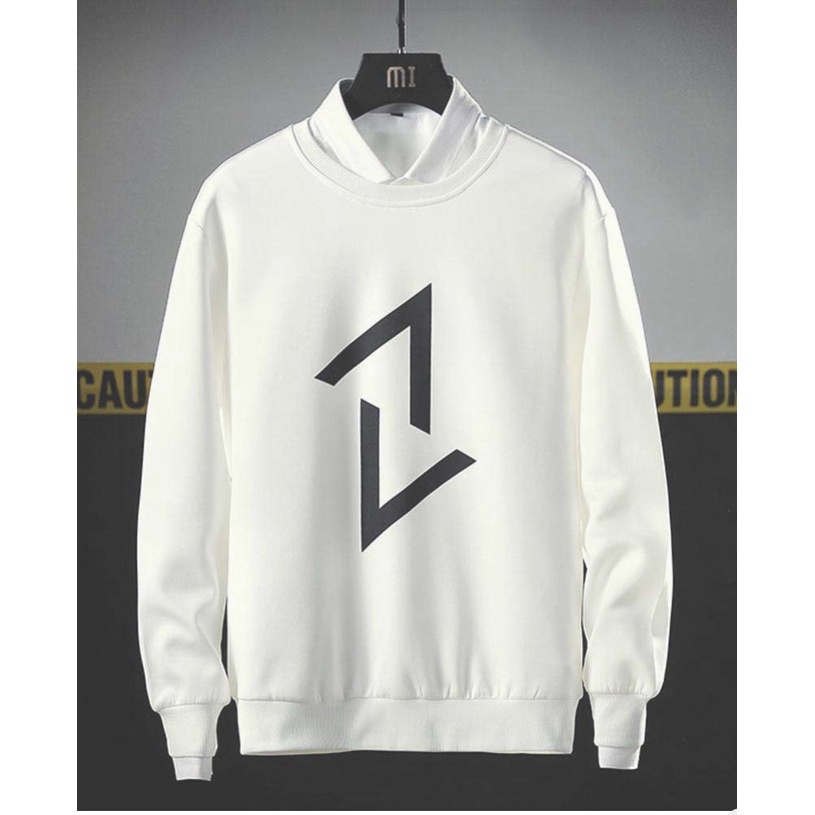Panah atas bawah logo Sweatshirt Basic II Sweater Crewneck Print DTF II Sz M - XL Anak &amp; Dewasa ( Pria &amp; Wanita )
