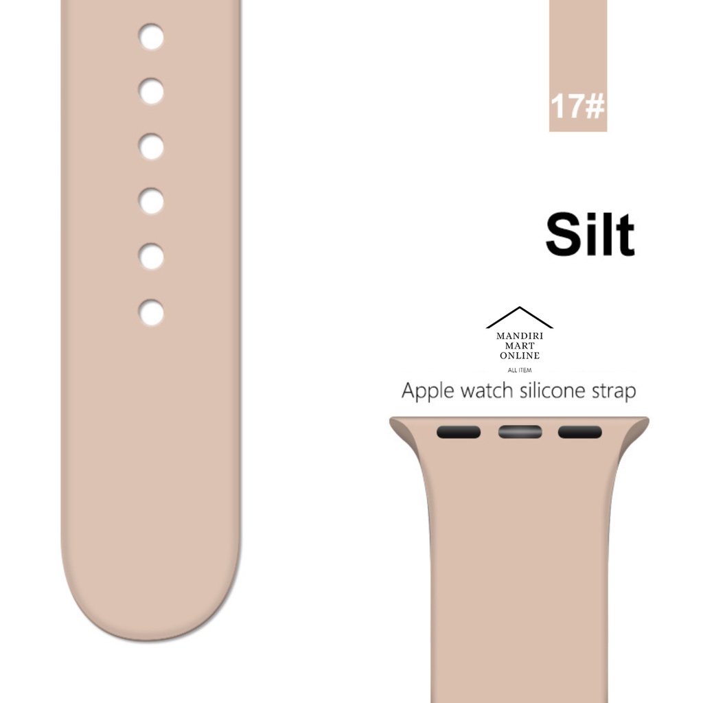 [DGS] Strap Apple Watch Smart Watch Tali Jam Pintar Sport Band Silicone Rubber 38mm 40mm 42mm 44mm 45mm SERIES 1 2 3 4 5 6 7 8