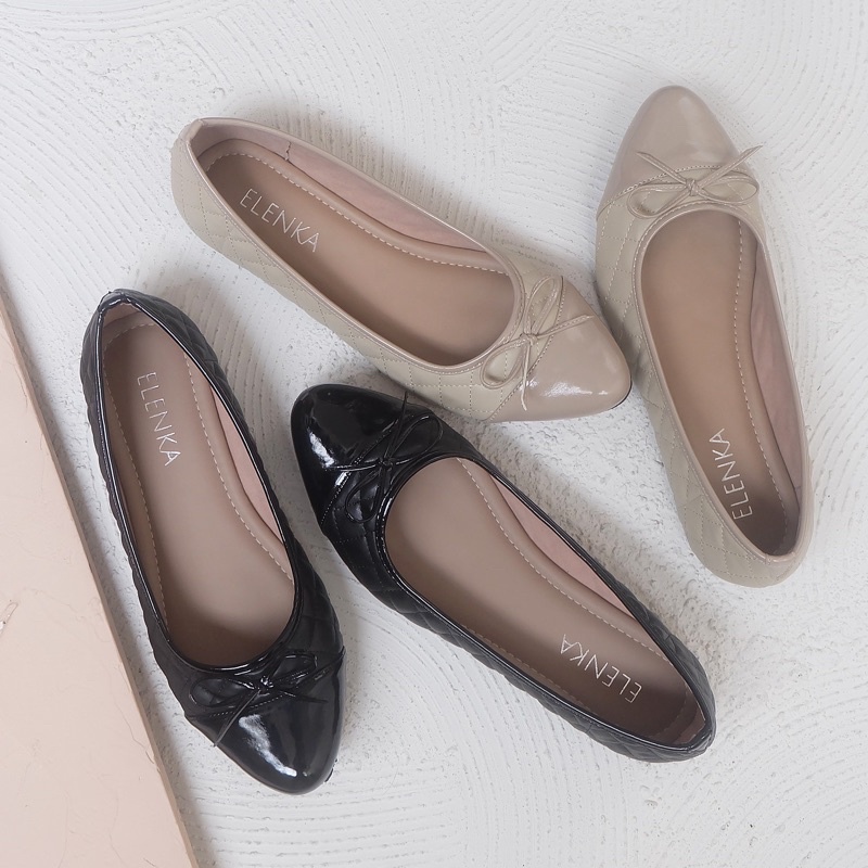 Elenka-Davina Flatshoes Big Size Jumbo 41/45 sepatu bigsize wanita