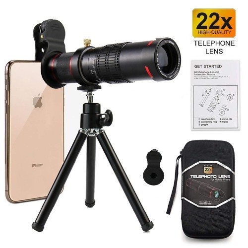 LNZ-001 Lensa HP Telescope Telephoto Lens 22X Zoom Monocular Mobi