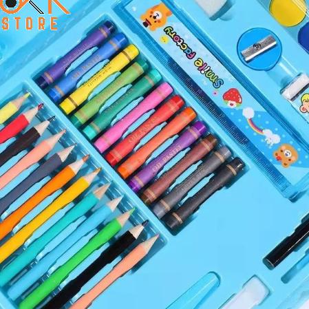 

Limited !! OKK Set Pensil Crayon Perlengkapan Sekolah Menggambar Anak Isi 86 Pensil Warna