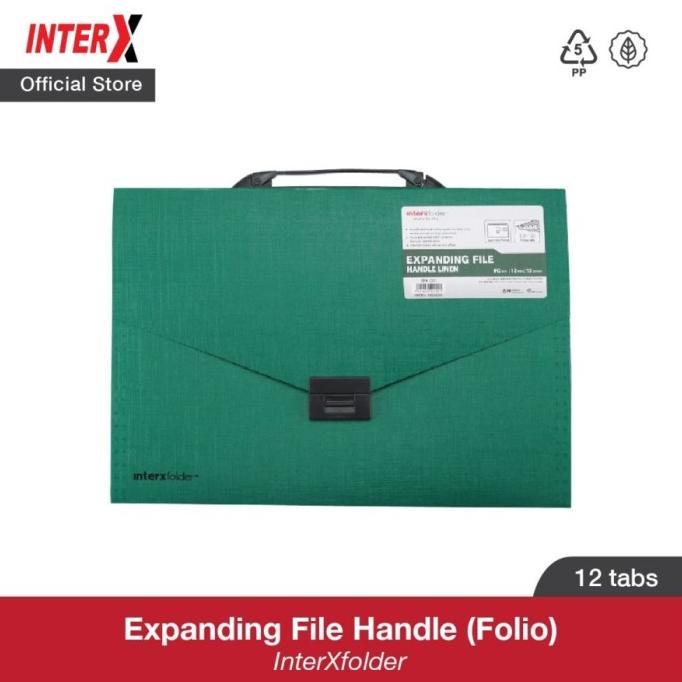 

PROMO Expanding File Folio Handle InterX 12 Tab