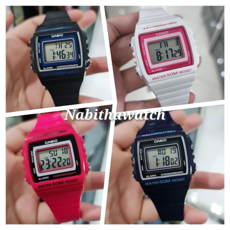 Jam Tangan Unisex Casio W-215 series New 215 Original Garansi Resmi