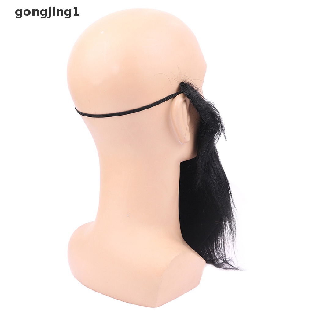 Ggg Handmade Wig Jenggot Topi Wig Crochet Kumis Halloween Dekorasi Pesta Wig Props ID