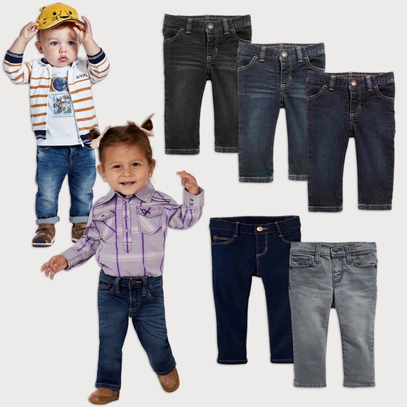 (U-448) CUCI GUDANG ON Celana Panjang Jeans anak bayi laki perempuan Original 3 6 9 12 18 24 Bulan
