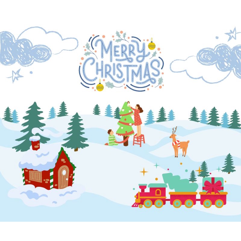 Greeting card natal (kartu ucapan natal)