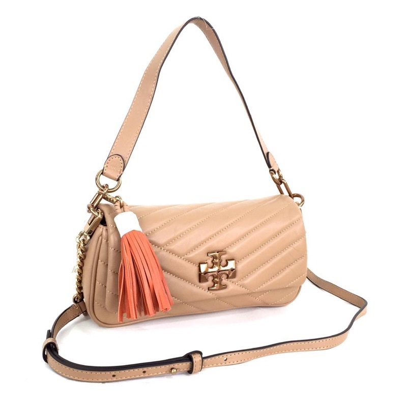 Tory Burch Kira Chevron Tassel Small Flap Shoulder Bag