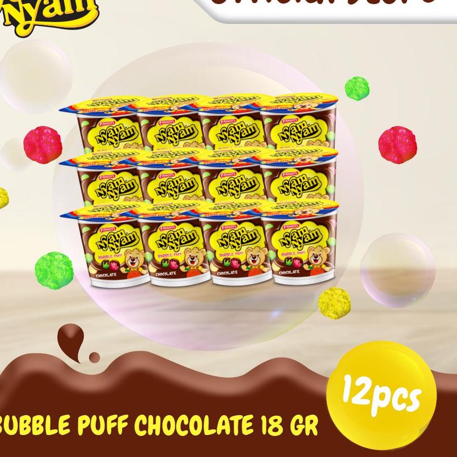 

FREE ONGKIR!Nyam-Nyam Bubble Puff Chocolate 18 gr x 12|KD6