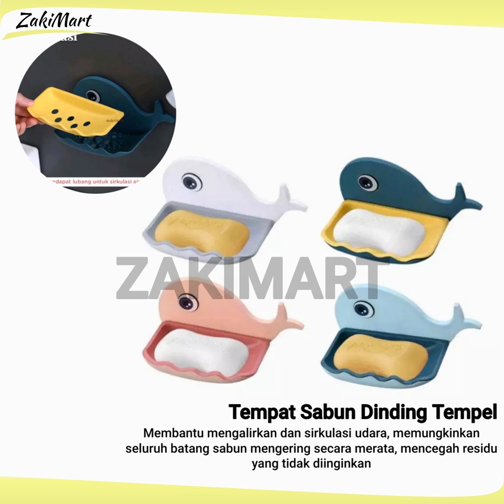 Tempat Sabun Dinding Tempel - Soap Holder - Rak Sabun - Wadah Sabun