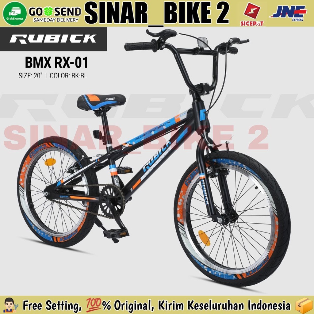 Sepeda Anak Laki Laki 20 Inch BMX RUBICK RX-01 Ban Warna