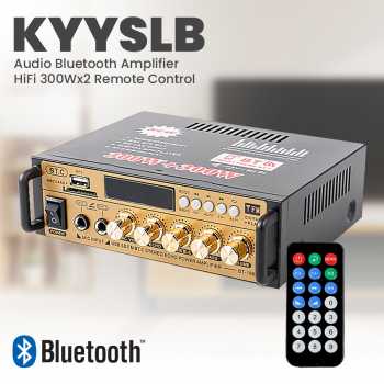 ampli mini bluetoot karoke Audio Bluetooth Amplifier HiFi 300Wx2 Remote Control - BT-198E Amplifier 