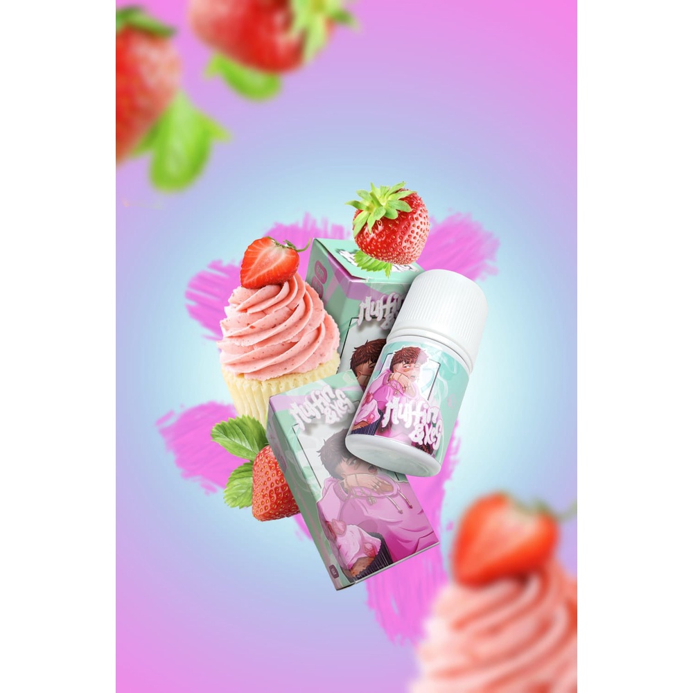 YB Muffin and Xes Strawberry 60ML Authentic by Reza Arap / @ybrap x Ora