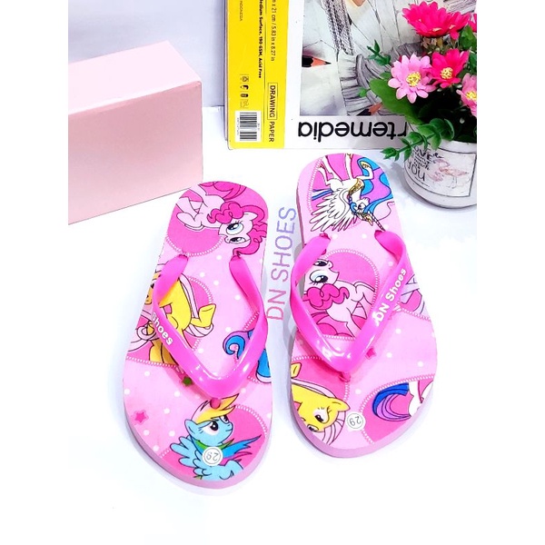 Sandal Jepit Anak Perempuan Murah motif Kudaponi Fanta New Circle