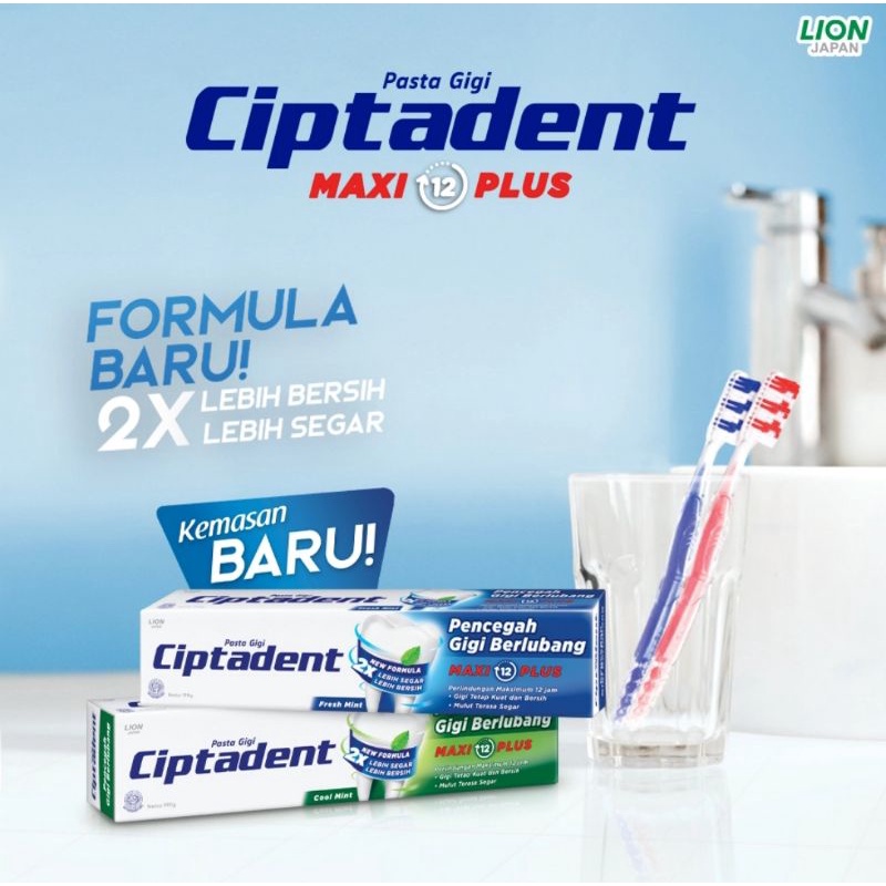 CIPTADENT Maxi 12 Plus Jumbo 225g + 25g