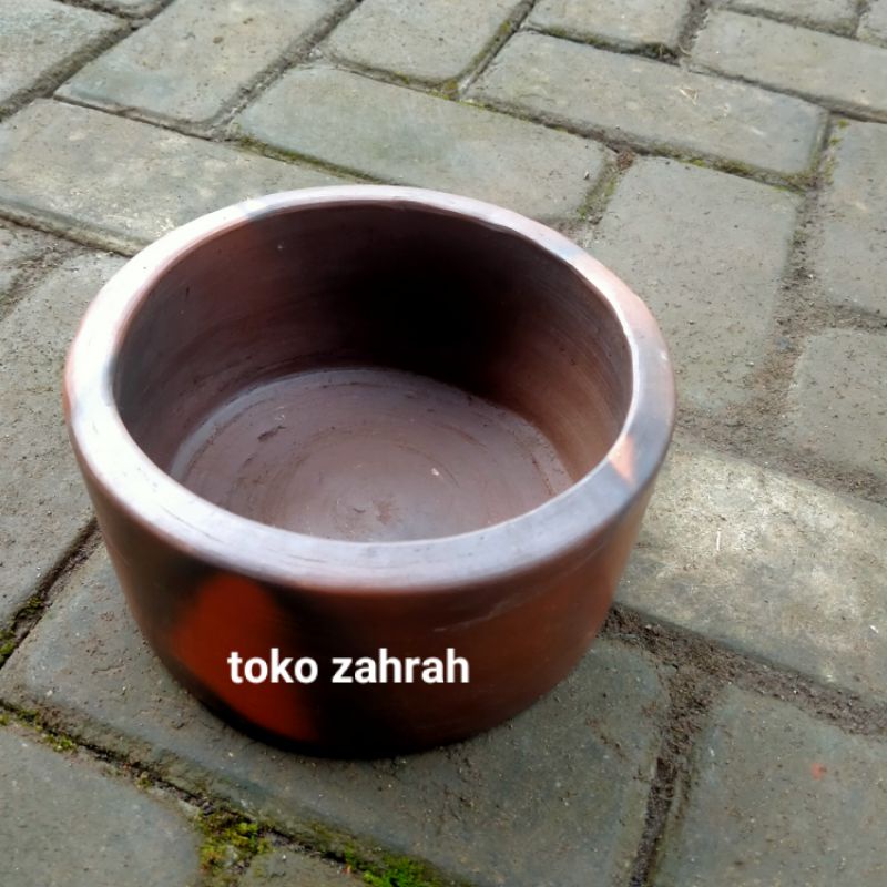 Gerabah Tempat Pakan kelinci uk.17-18cm Tanah Liat