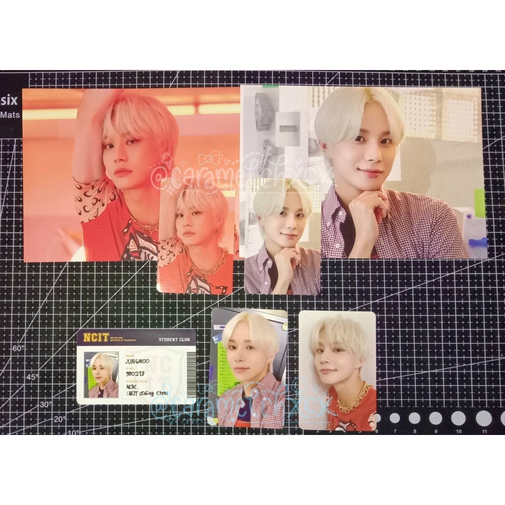 JUNGWOO NCIT PHOTOFRAME PHOTOPACK SET MD - photocard pc postcard day night id card nct 127 sticker