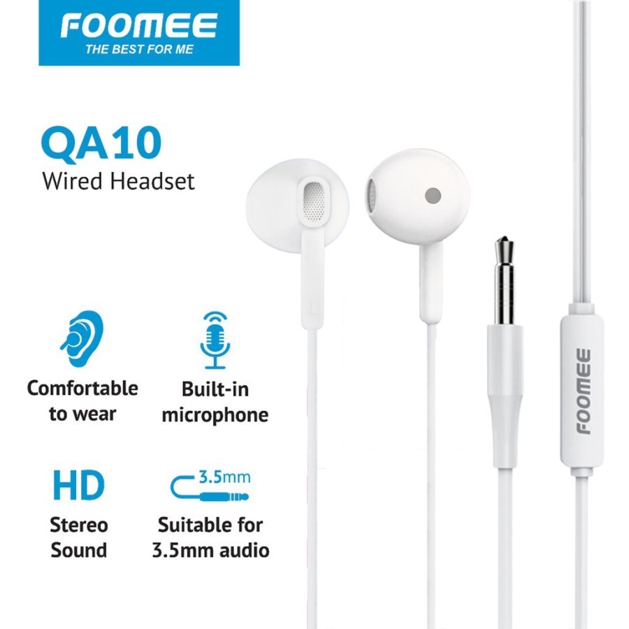 Trend-Foomee QA10 Earphone HD Stereo Sound Wired Headset earphone QA10