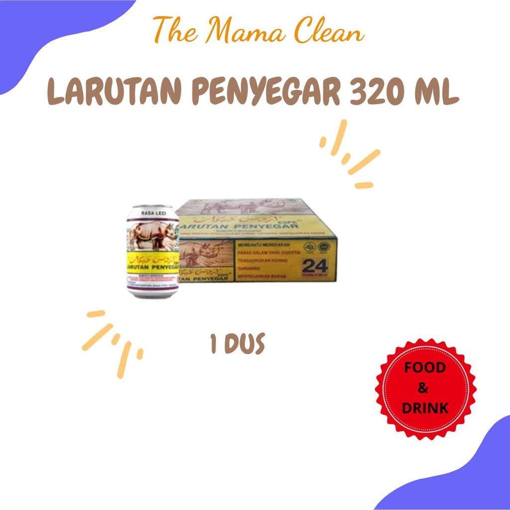 LARUTAN PENYEGAR CAP BADAK KALENG 320ML 1 DUS = 24 PCS