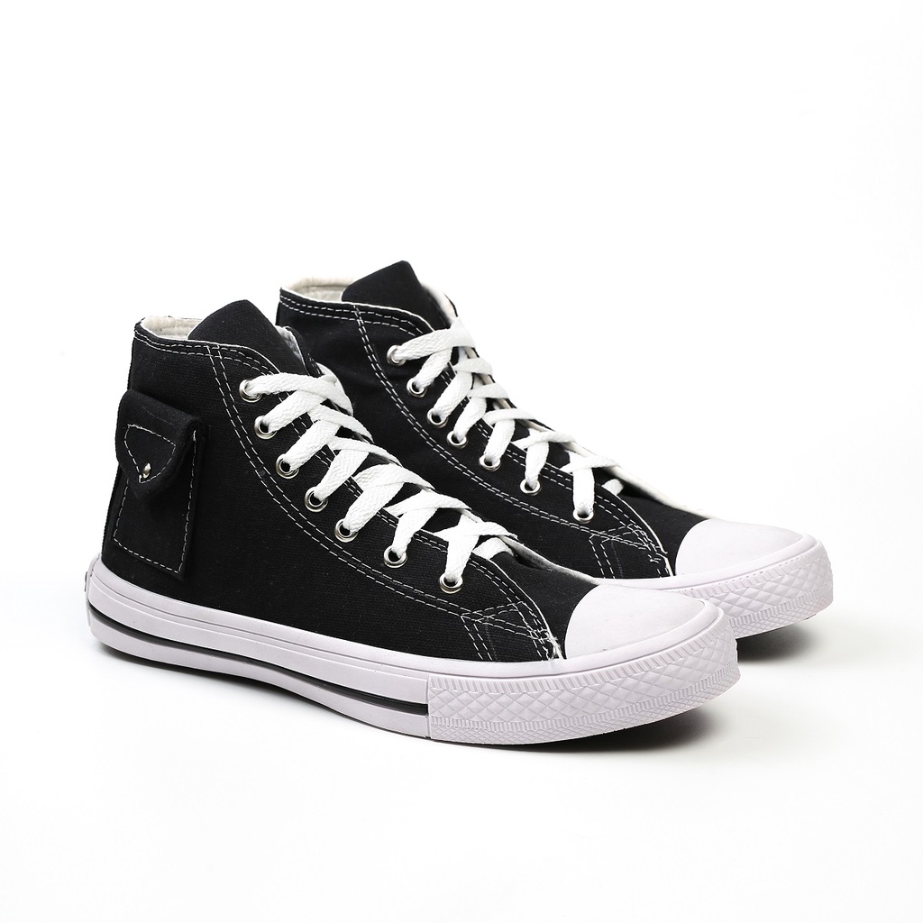 Sepatu Allstar Tinggi / Sepatu Onarstreet Chuck Taylor Classic High / Sepatu sekolah hitam putih murah