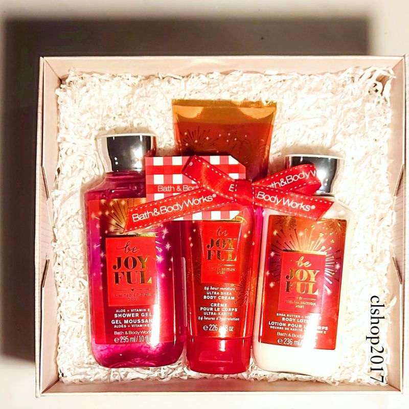 BBW BE JOYFUL GIFT SET PAKET BATH &amp; BODY WORKS