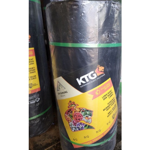 MULSA PLASTIK HITAM PERAK 1 METER MEREK KTG 17 KG
