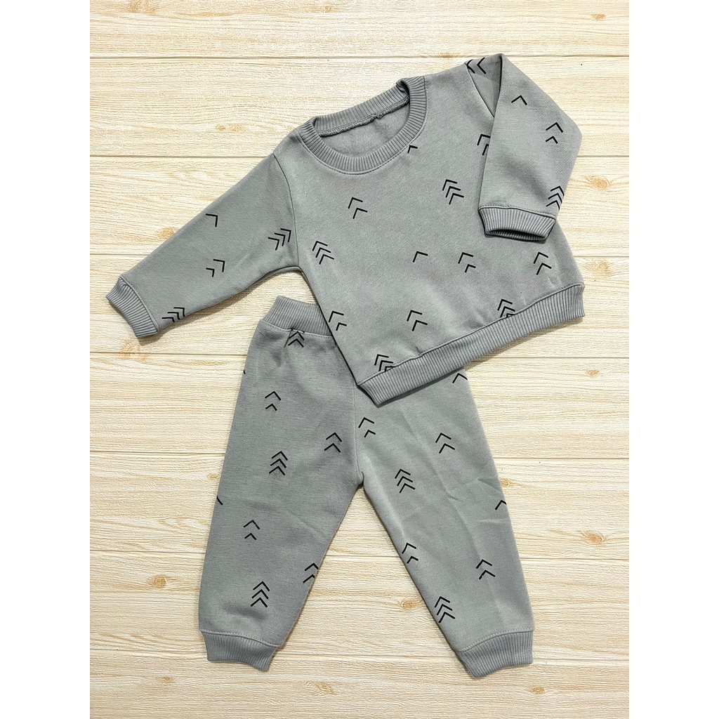 Setelan Baju Bayi Setelan Sweater Bayi Celana Jogger Bayi Usia 3-12 Bulan Baby Alicia