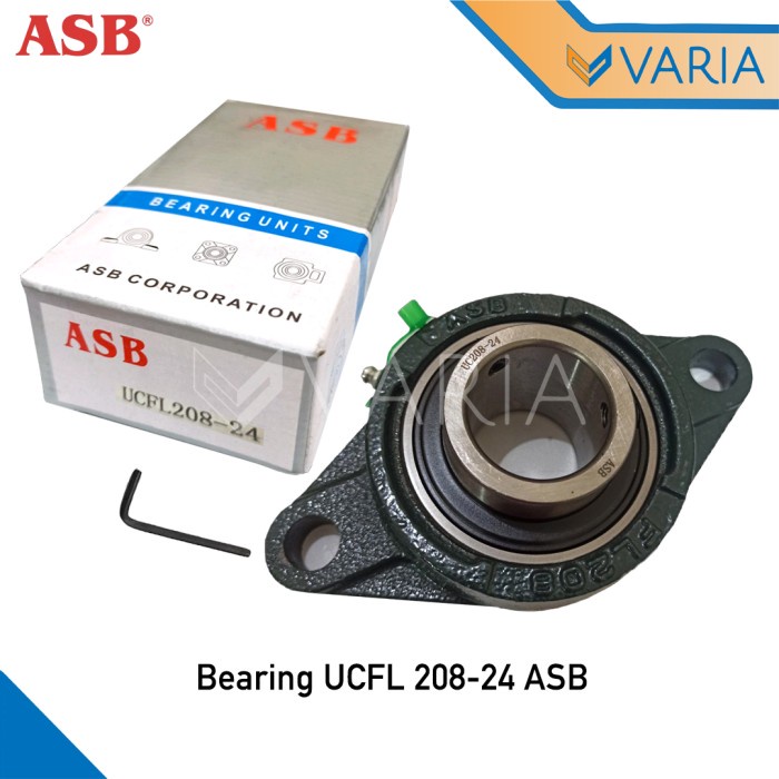 Bearing UCFL 208-24 ASB As 38.1 mm 1 1/2 Inch Laher Pillow Block Duduk