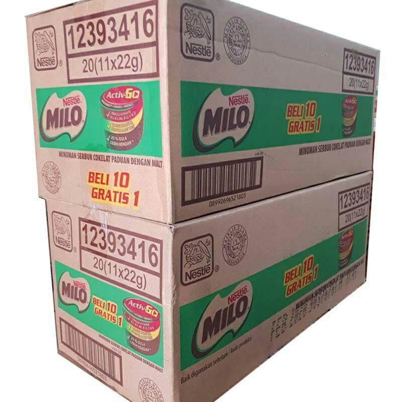 

MILO ACTIV-GO BUBUK SASET 1DUS 20RENCENG 11SACHET (22gr)