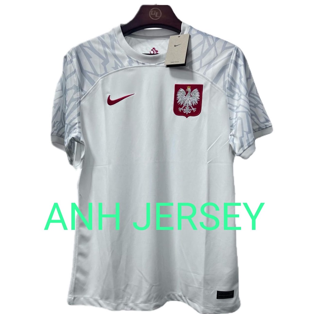 (JERSEY) BAJU BOLA NEGARA (POLANDIA) HOME AWAY PUTIH 2023 2024