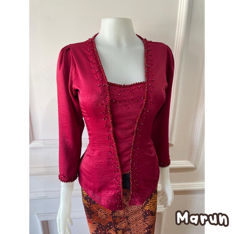 (kebaya saja) kebaya bali jadi rose crepe payet