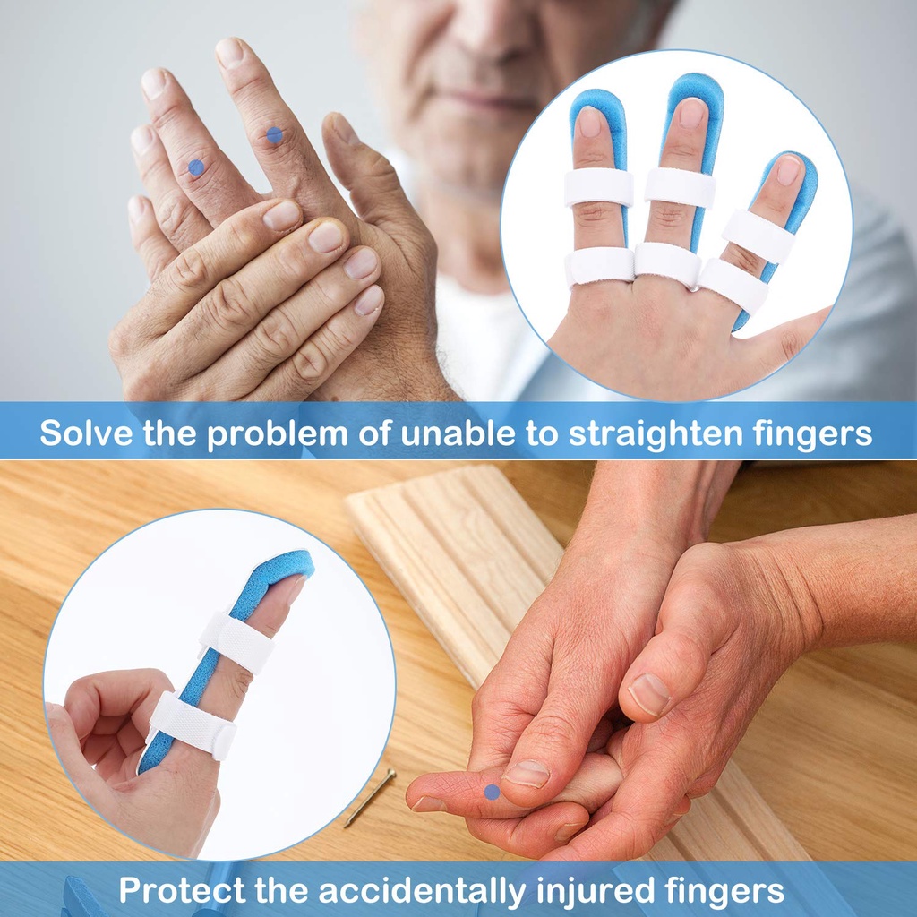 Finger Splint Brace Korektor Pelurus Jari Mallet Finger Trigger Finger Cedera Penyangga Fiksasi Korektor