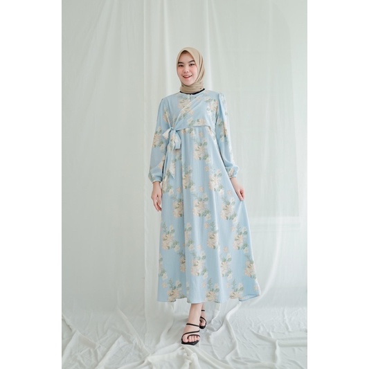 Dress Crinkle /  Busui Friendly / Dress wanita Terbaru / Ootd Kekinian / MELODY MAXI DRESS