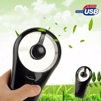 Kipas Angin Portable Meja Genggam USB / Baterai AA x 4 Silent HHU517
