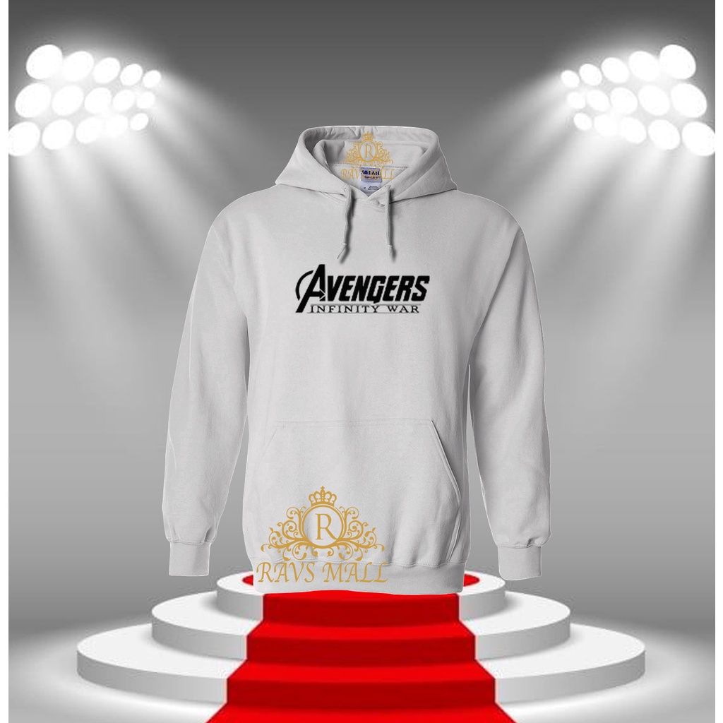 Sweater Hoodie Distro Avengers Quality Hitam Premium Bahan Tebal Pria Wanita Kekinian Viral Korean S