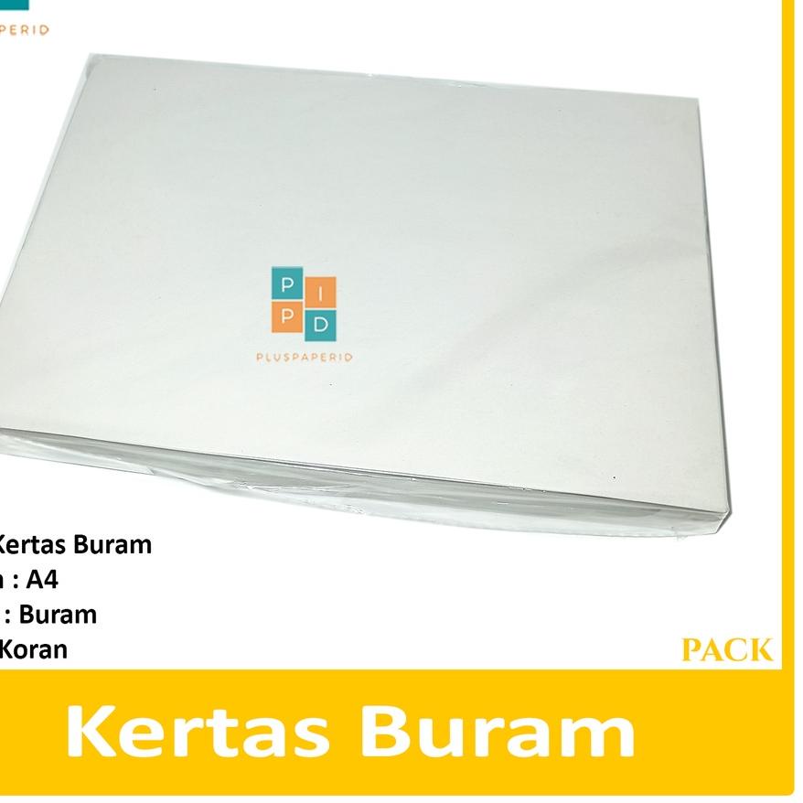 

☺_☻ Non Brand Kertas Buram Kertas Koran Ukuran A4 - Pack