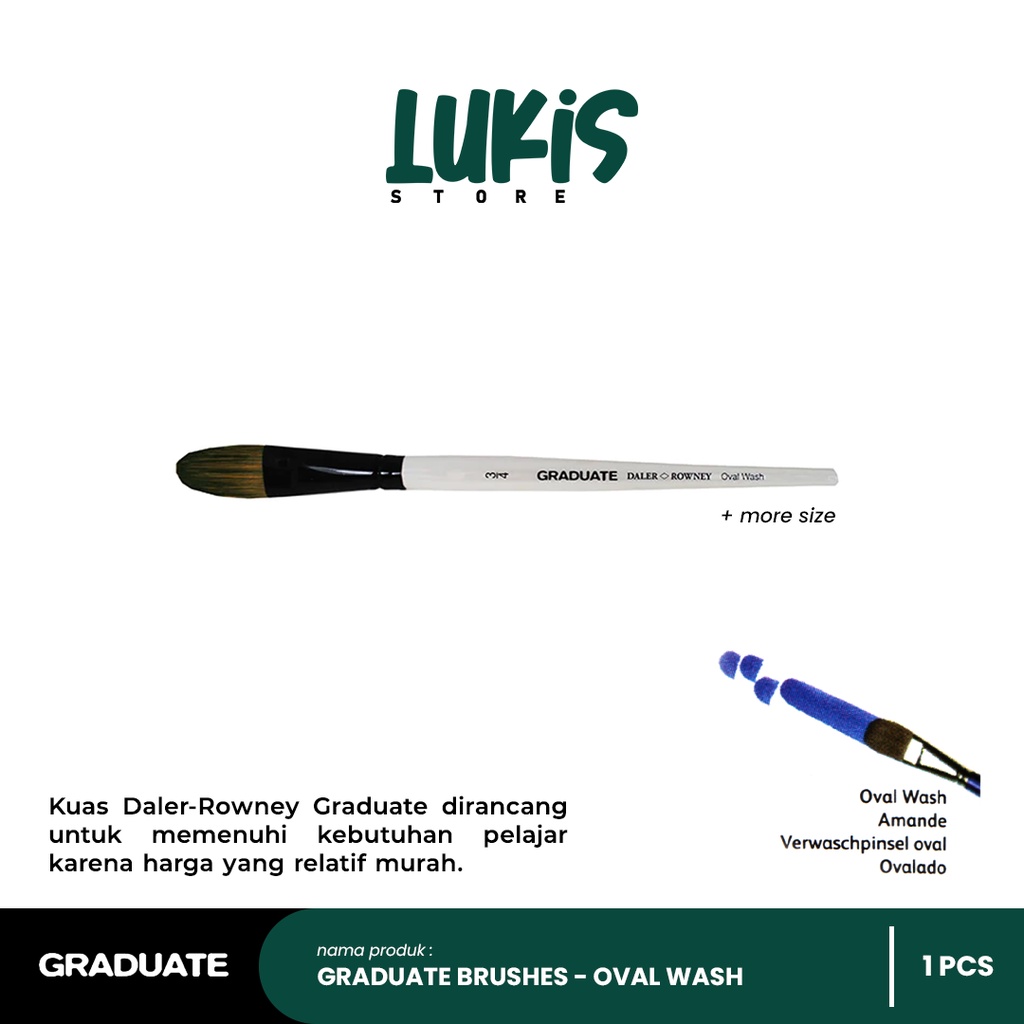 

Kuas Cat Air GRADUATE Pony Brushes | Oval Wash | Short Handle