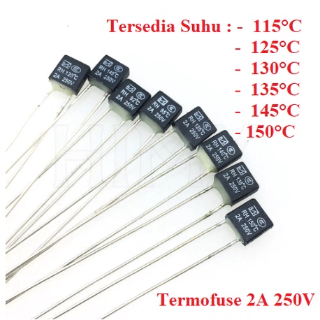 Thermofuse Termofuse Fuse Kipas Angin Thermal Fuse 250V 2A