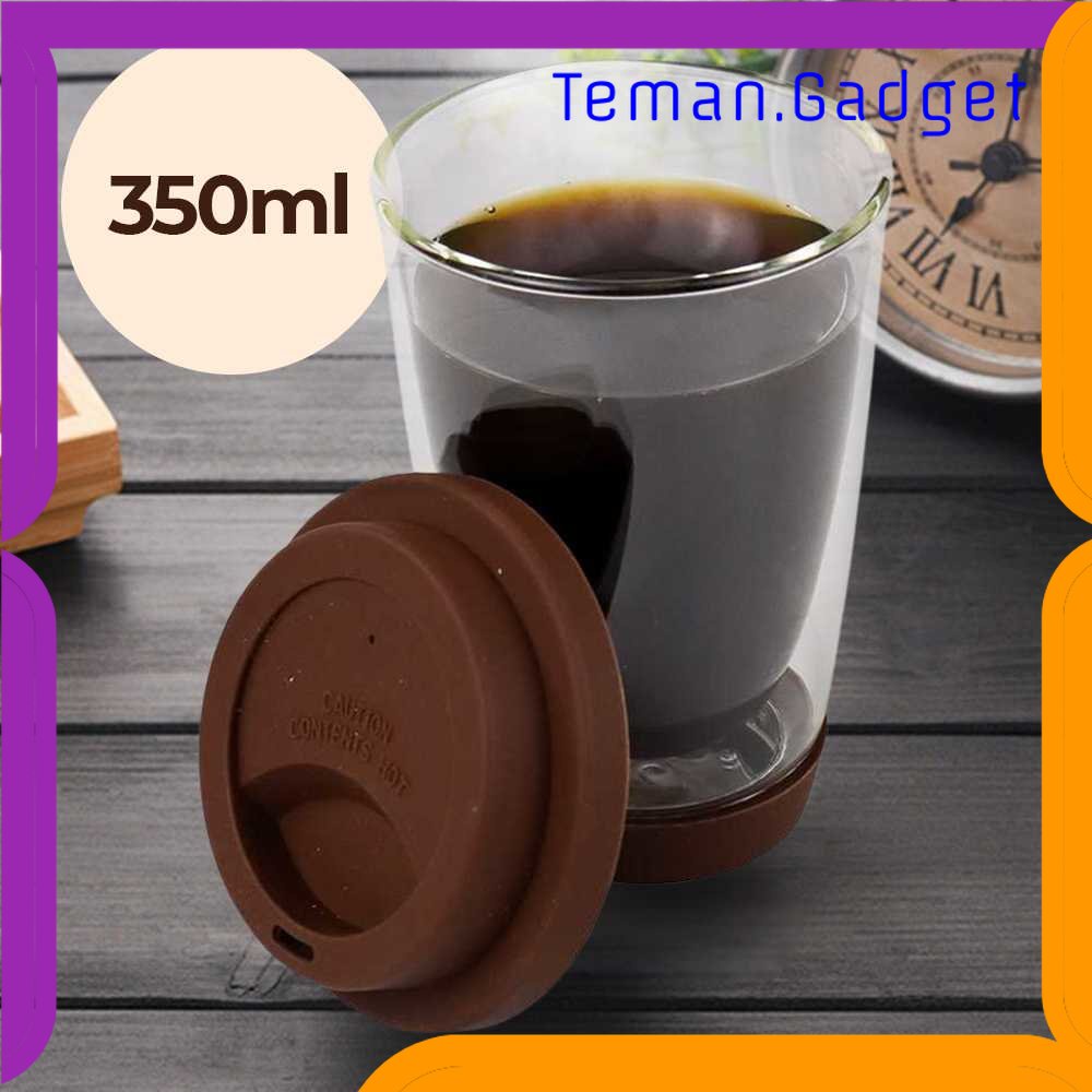 TG - DPR JANKNG Gelas Mug Kopi Anti Panas Double Wall Glass 350ml - XLSC-002