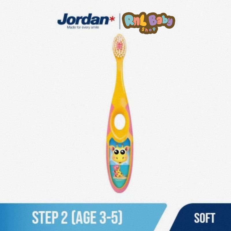Jordan Kids Step 2 Soft Toothbrush - Sikat Gigi Anak 3-5 Tahun