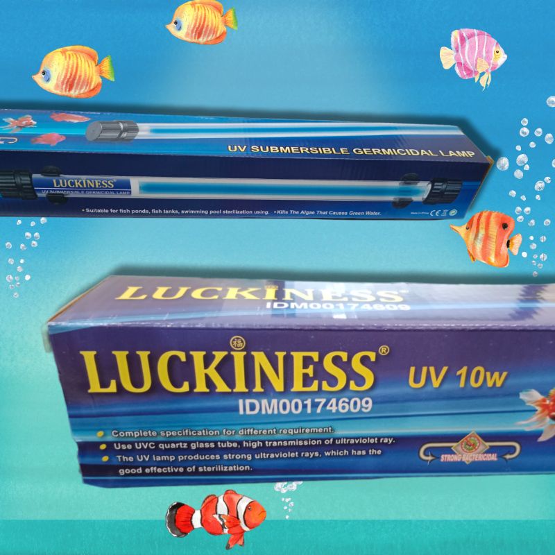 Lampu Sterilisasi Anti Lumut Kolam Aquarium LUCKINESS UV 10 WATT