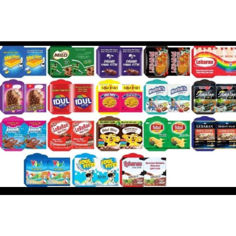 

Amplop Idul Fitri motif snack