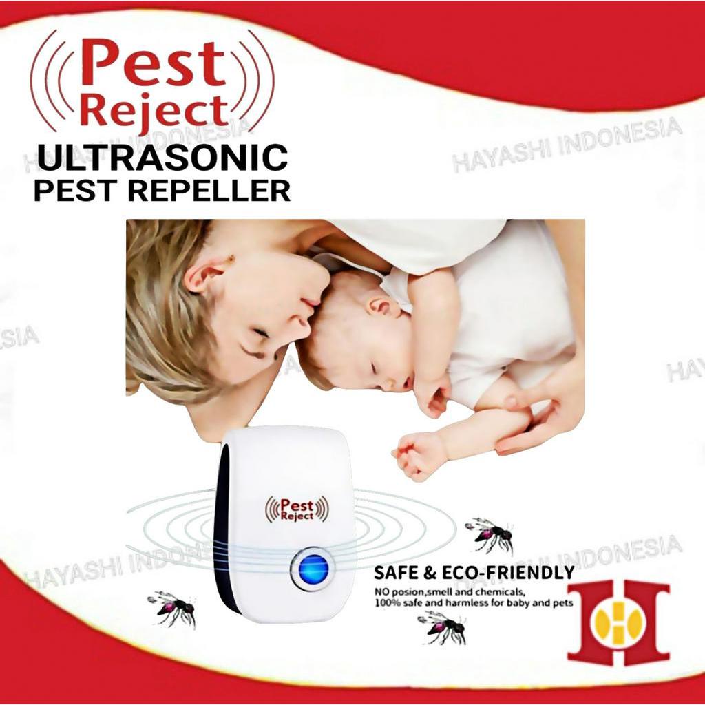 Alat Pengusir Nyamuk Tikus Lalat Kecoak Serangga PEST REJECT Ultrasonic