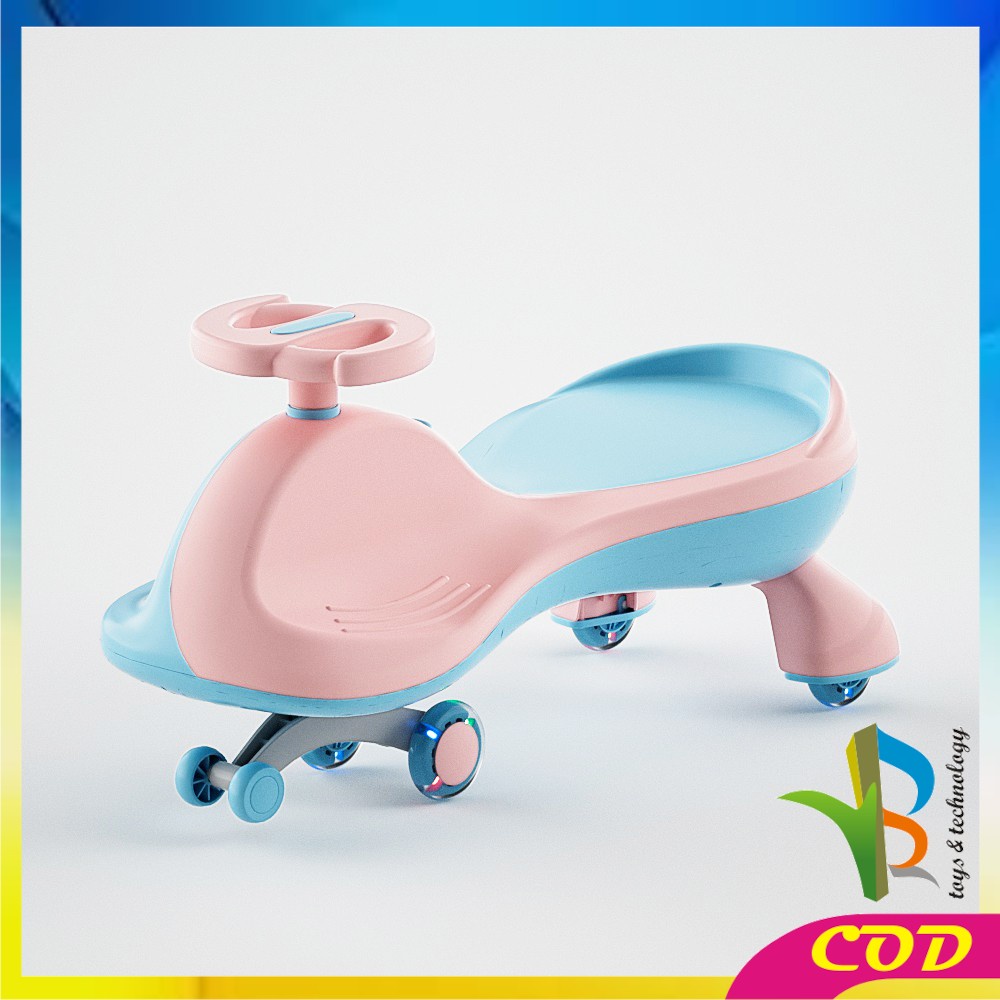 RB-M192 Mainan Mobil Dorong Anak Ride On Twist Car Musik LED Skuter Duduk Mobil Mobilan Anak Dorong