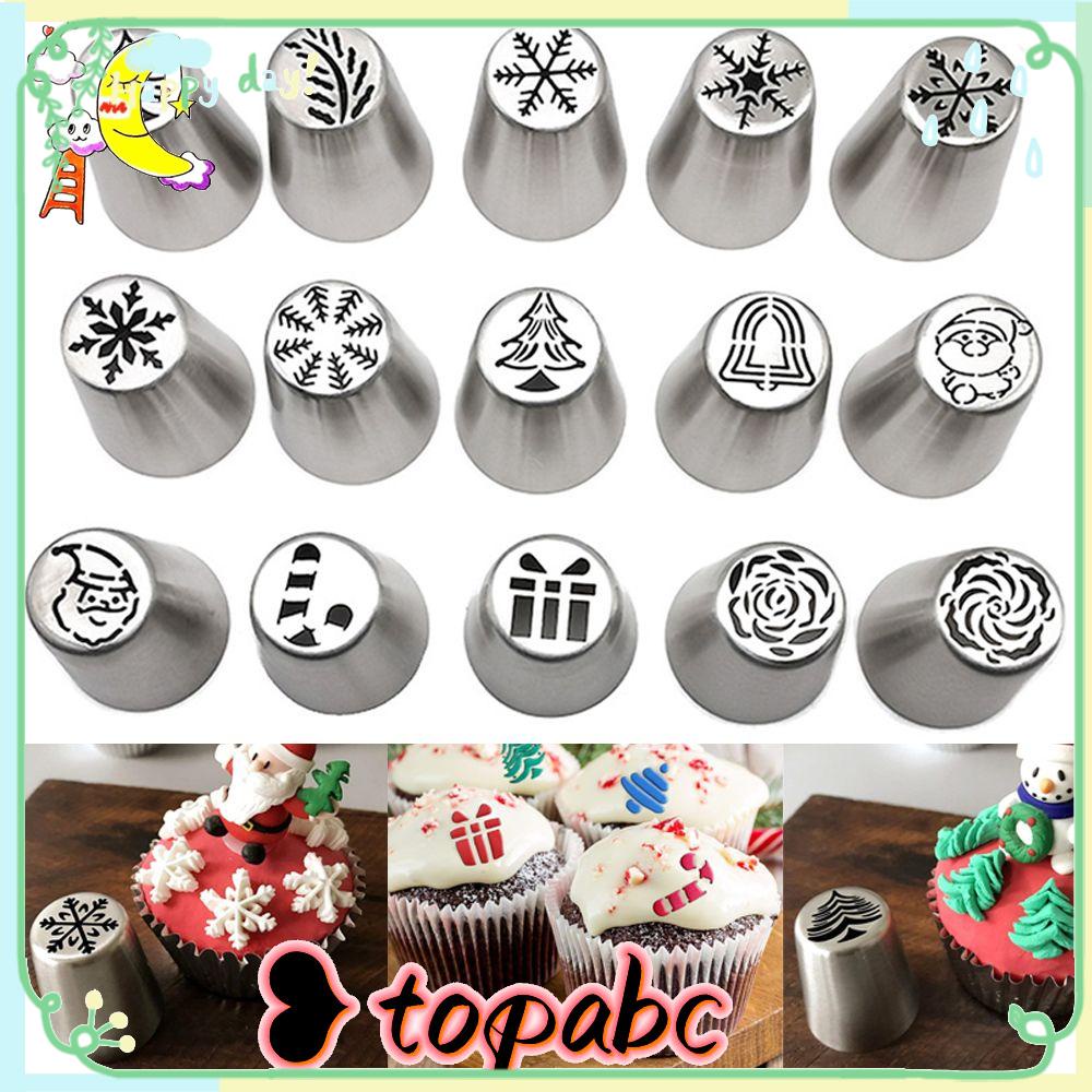 Top Christmas Flower Frosting Tip Tools Cream Pastry Cupcake Icing Piping Nozel