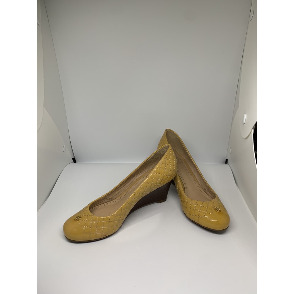 Wedges Wanita Tory Burch Preloved Second Bekas Mustard