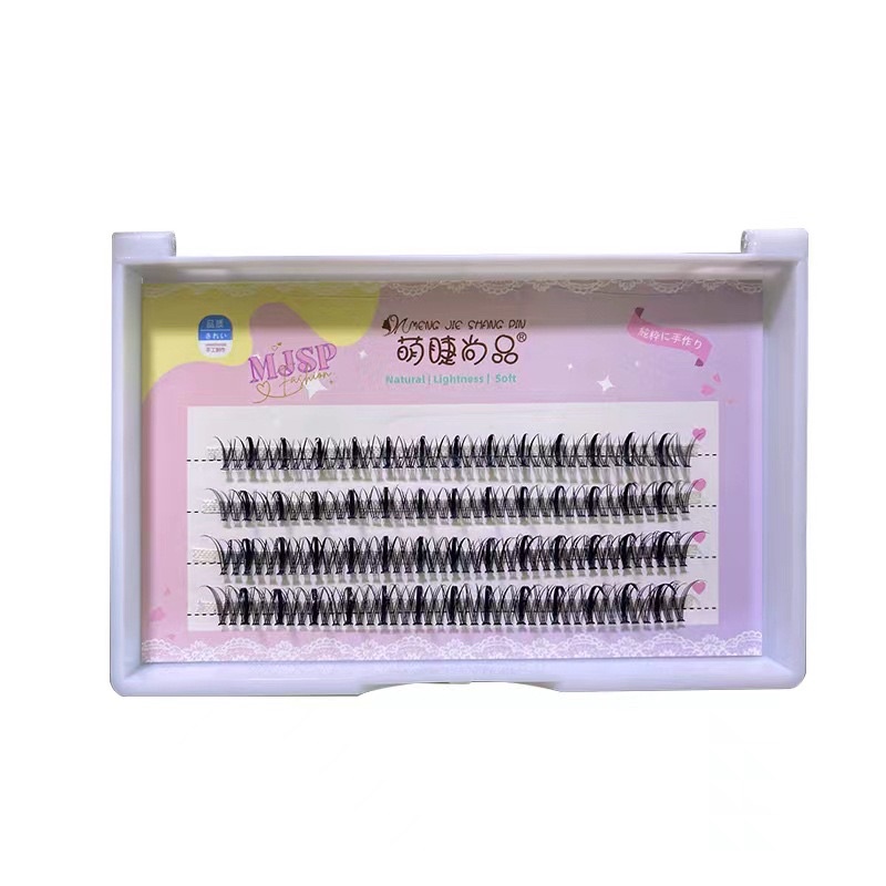 F159 - Eyelashes Manga Lashes Natural Individual Cluster EyeLashes Quick DIY Eyelash Extensions KIT Cosplay Lashes