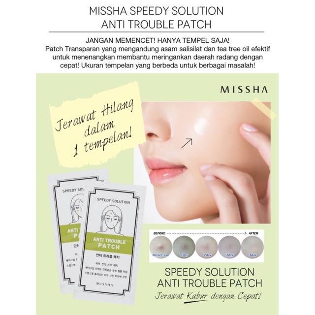 Missha speedy solution anti trouble patch bpom halal