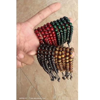 ↷ Gelang tasbih akar bahar asli tali arus/yuser ₱