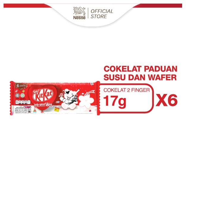 

[PRODUK I6GR0] Nestle Kitkat Wafer Cokelat 6 x 17 gr DCK