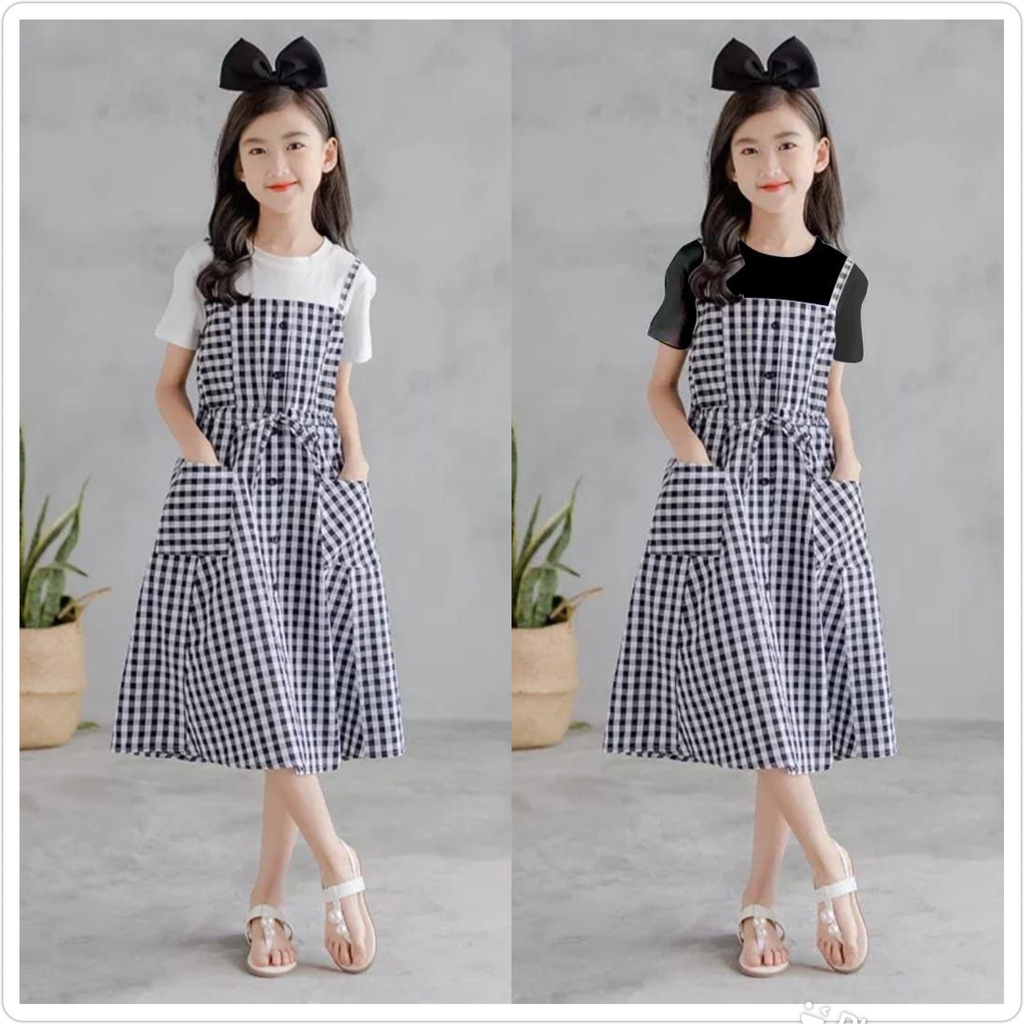 Dress anak MURAH / dress anak remaja tanggung / Dress KTK 639 / MIDI dress korean style terbaru Ro